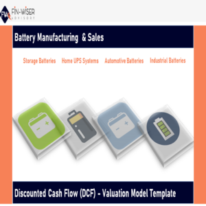 Battery Manufacturing & Sales – Discounted Cash Flow (DCF) Valuation Model