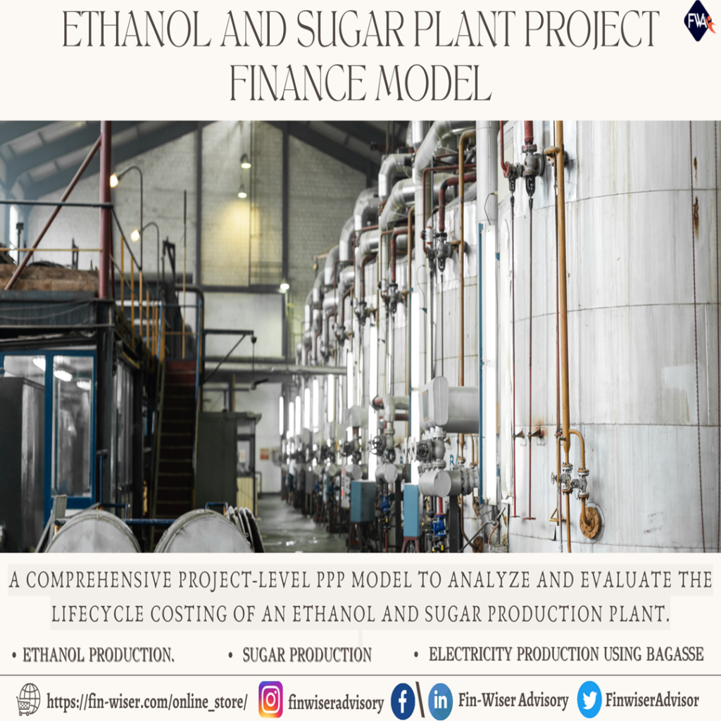 Ethanol & Sugar Production Plant – Project Model with 3 Statements, Cash Waterfall & NPV/IRR Analysis