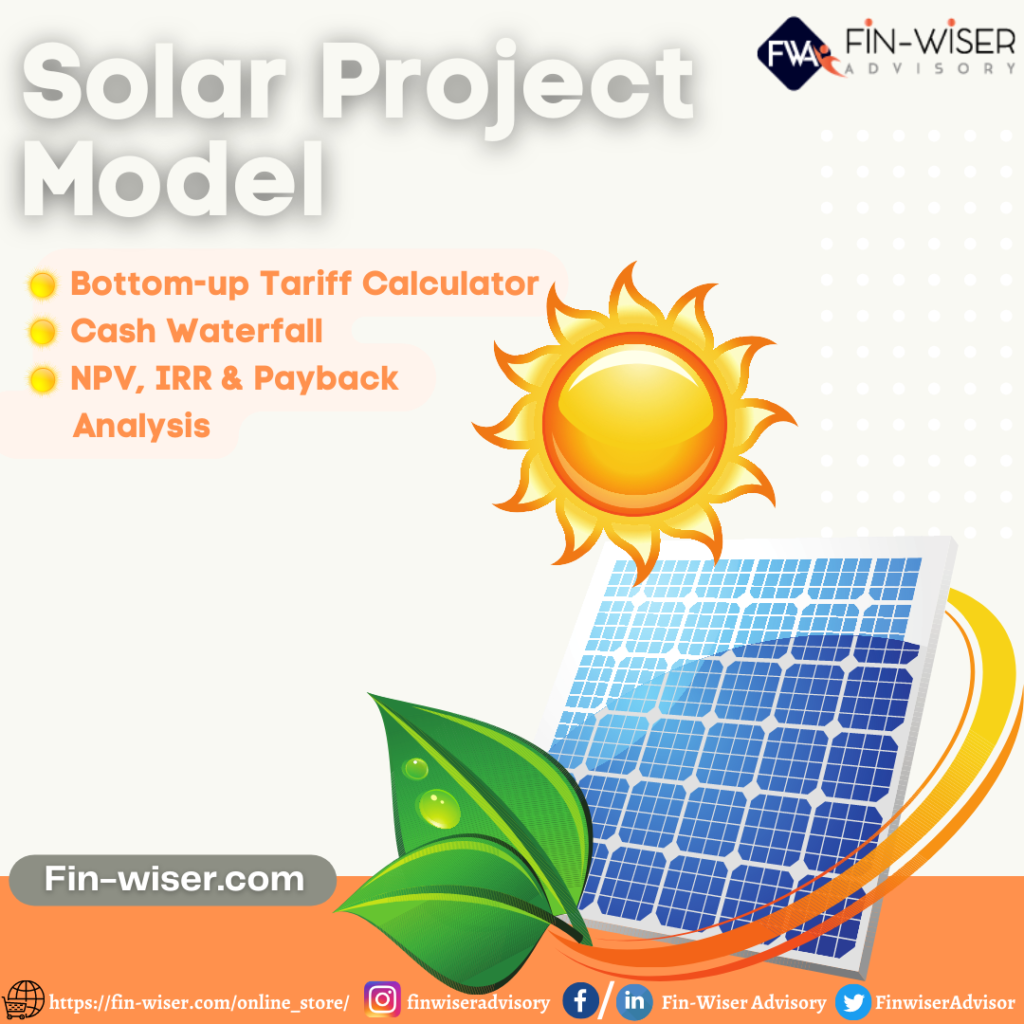 Solar Farm FM- Tariff Calculator with Integrated Financial Statement and Cash Waterfall