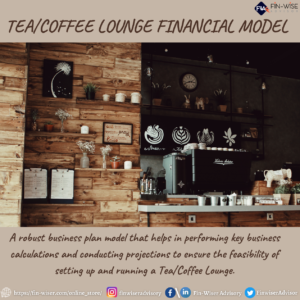 Coffee & Tea Lounge – 3 Statement Financial Model with 5 years Monthly Projection & Valuation