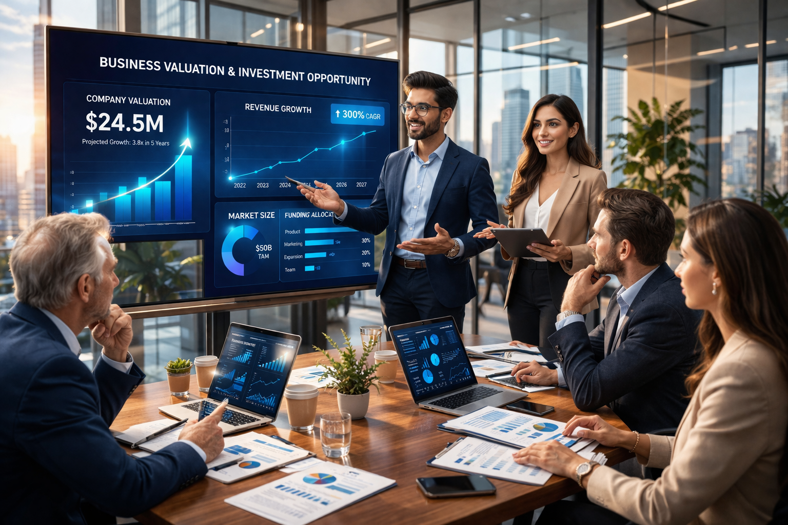 It depends on business type, but DCF and market comparison are common.